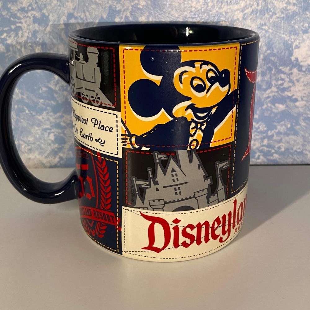 Disneyland Resort Mug Mickey Mouse Ceramic Coffee Cup Disney 1955 Retro Style